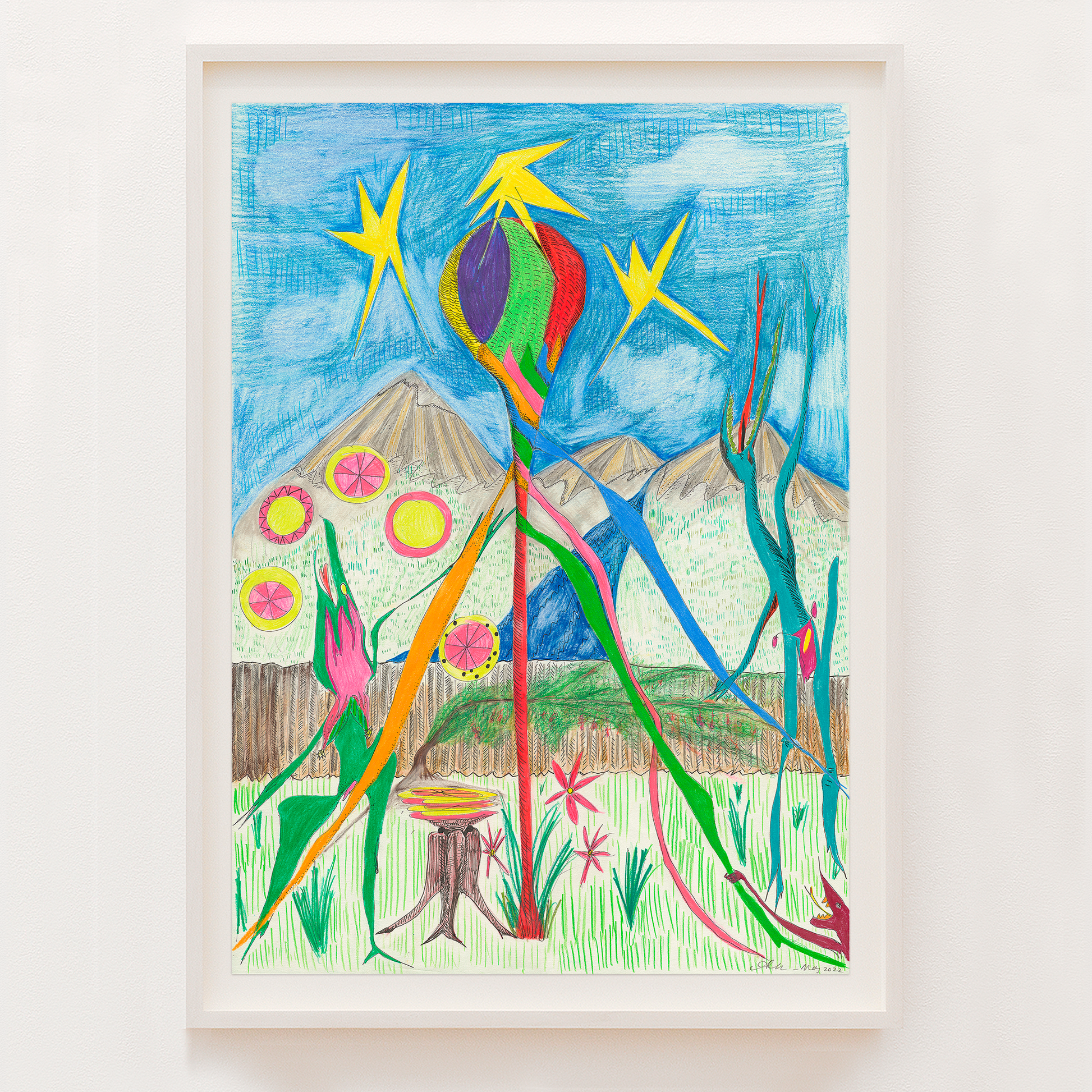 Maypole Crush – framed limited edition fine art print by Alanna Lawley, from the Let Me Tell You How You Feel series