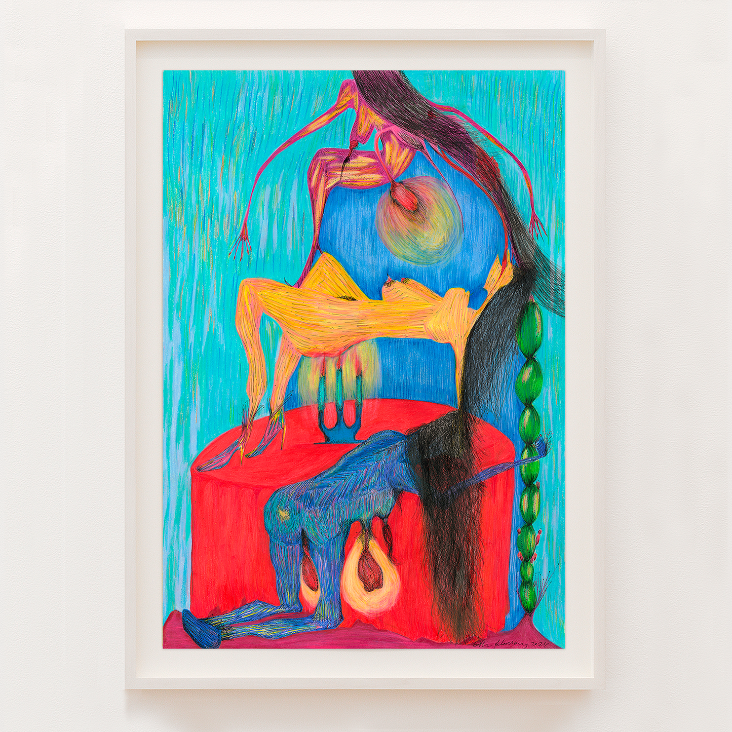 Me, Myself & I – framed limited edition fine art print by Alanna Lawley, from the Let Me Tell You How You Feel series