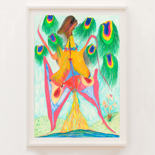 Peacocking - Framed Limited Edition Print
